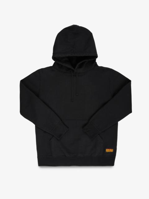 Iron Heart IHSW-49-BLK 14oz Ultra Heavyweight Loopwheel Cotton Hoodie - Black