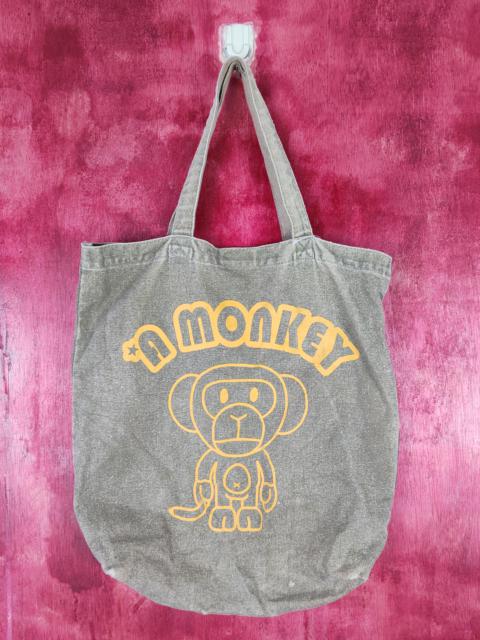 Bag - A Monkey Brown Shoulder tote Bag #SB047