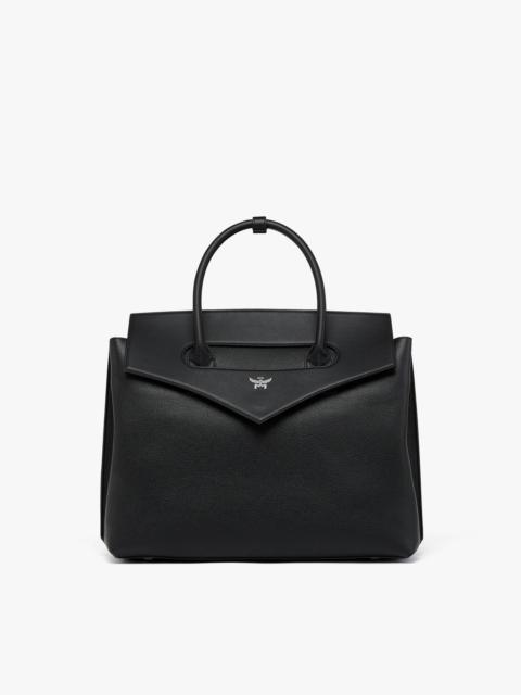 MCM Soft Diamond Tote in Embossed Leather
