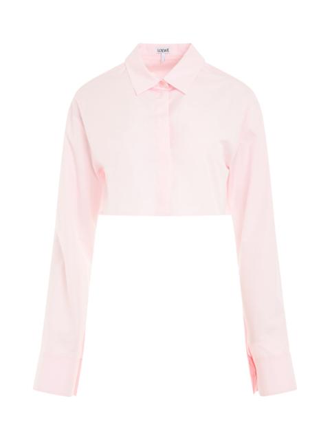 Loewe Cropped Shirt in Cotton Candy