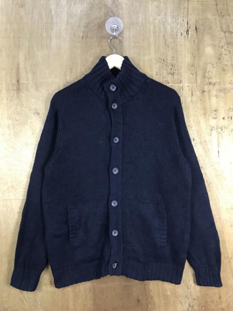 Other Designers Uniqlo - Uniqlo Woven Full Button Knit Cardigan #3089