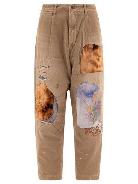 Kapital Kapital Katsuragi Gypsy Patch Remake Pants Beige