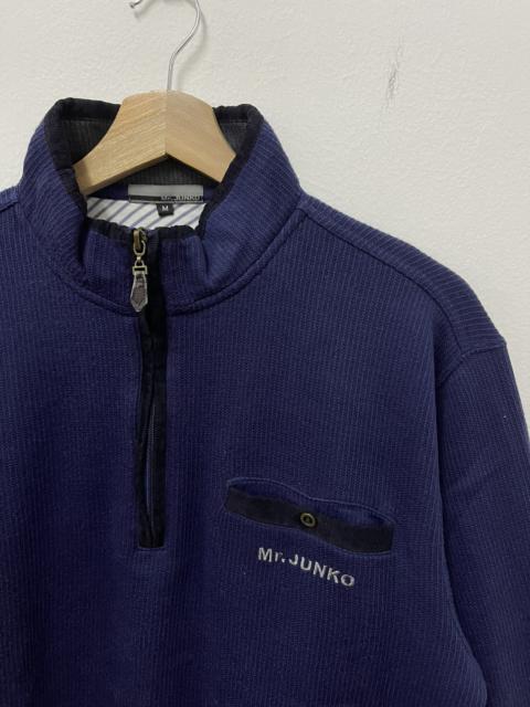 Other Designers Vintage - Vintage Mr Junko Single Pocket Half Zip Sweatshirt