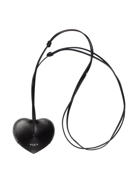Alaïa Black Mini Coeur Keychain