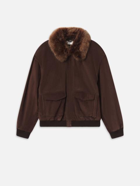 FRAME The Suede Oversized Jacket