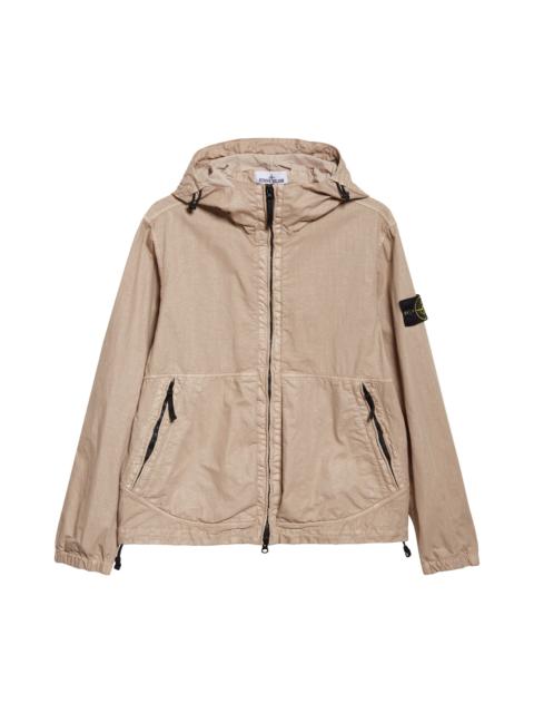 Stone Island Stone Island Hooded Water Repellent Jacket in Desert at Nordstrom
