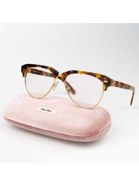 Miu Miu NEW Miu Miu MU09ZS 19P08N Trotoise Clear Blue Light Browline Unisex Eyeglasses