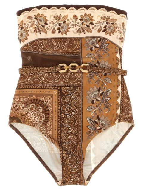 Zimmermann Lucky Bandeau Beachwear Brown
