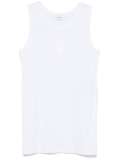 Alexander Mcqueen Men Skull Cotton Tank Top