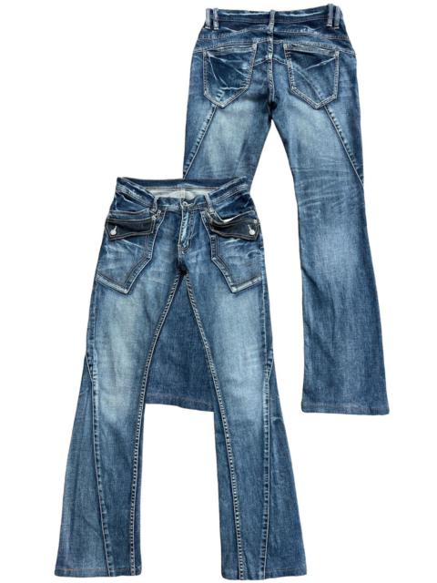 Michel Klein Gothic Punk Flare Denim Jeans 31x30