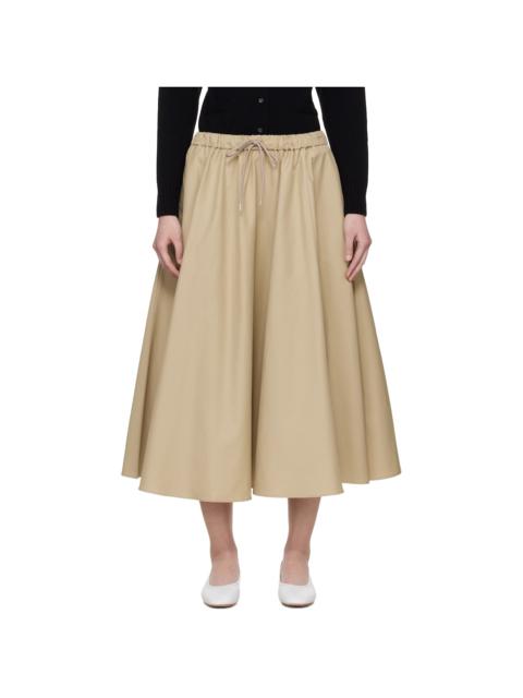 CORDERA Beige Technical Midi Skirt