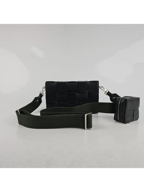Bottega Veneta BOTTEGA VENETA Cassette Dark Green Crossbody Bag New