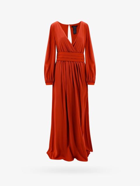 Max Mara Silk Dress With Cut-Out Detail On The Back