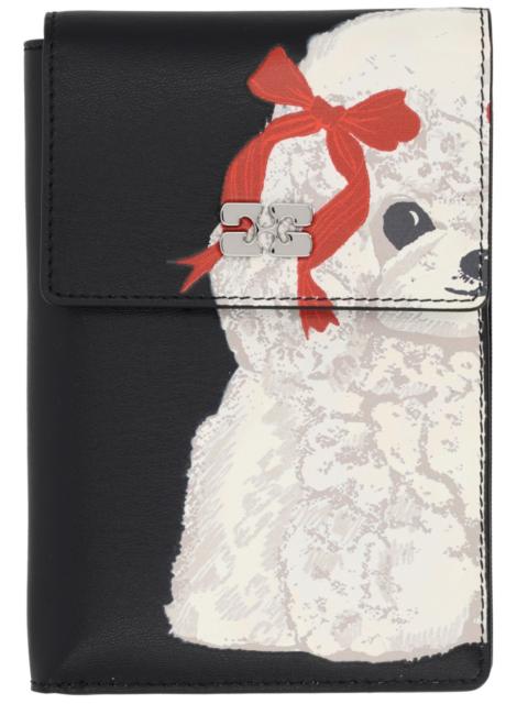 GANNI LEATHER PUDDLE WALLET