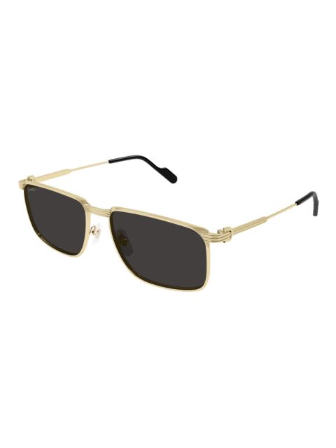 Cartier Cartier Grey Rectangular Men's Sunglasses CT0534S 001 59