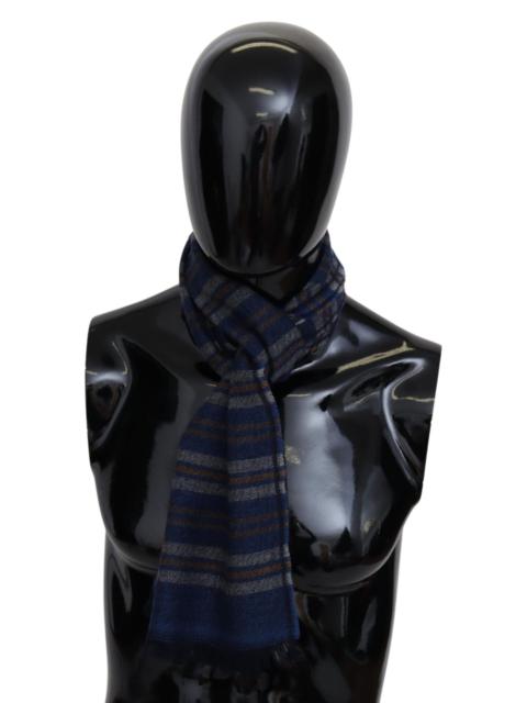 Missoni Missoni Chic Multicolor Wool Scarf Unisex Fringed Design