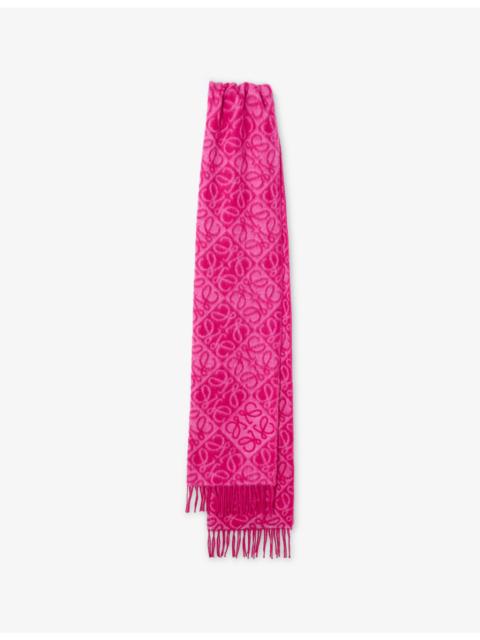Loewe Anagram Wool and Cashmere Scarf