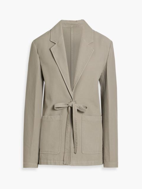 TOTEME Tie-front cotton blazer