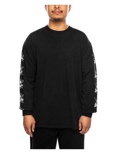 Foils Pigment Dyed LS Tee Black