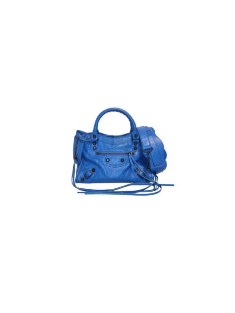 BALENCIAGA Balenciaga Classic Mini City Bag Bleu Lazuli - Excellent