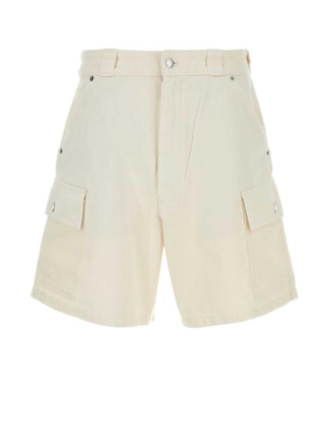Prada Prada Men White Denim Bermuda Shorts