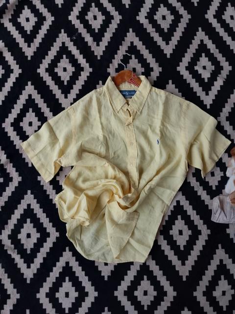 Ralph Lauren Vintage Rare Ralph Lauren Yellow Linen Hibiscus High-Summer