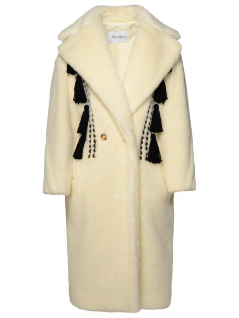 Max Mara Max Mara White Virgin Wool Blend Coat Women