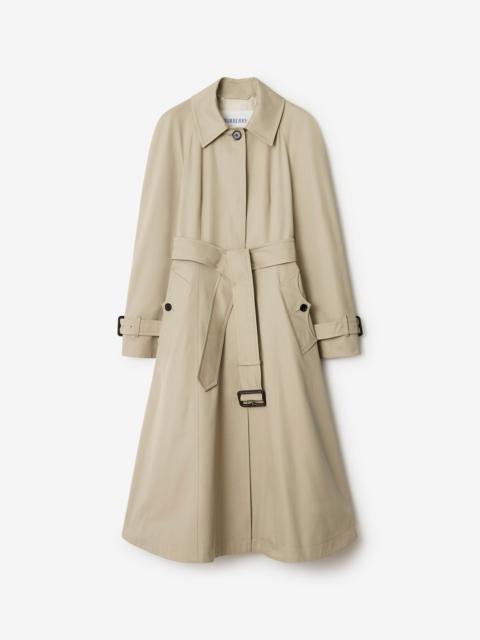 Burberry Long Gabardine Ellingham Fit-and-flare Car Coat