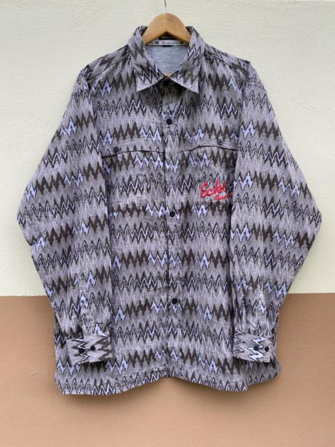 Other Designers Vintage - 🔥Ecko Function zigzag popart Long Sleeve Button-down Shirts