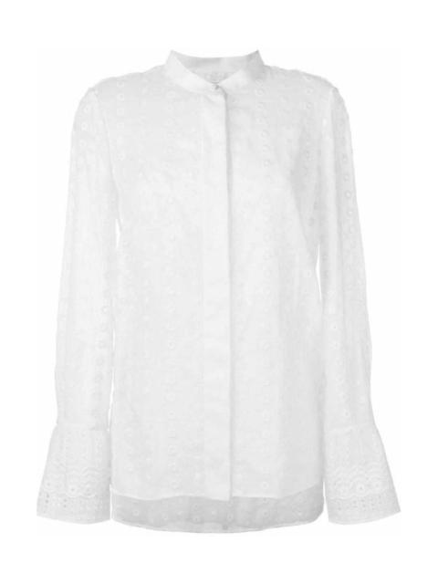 Chloé White Cotton Embroidered Shirt