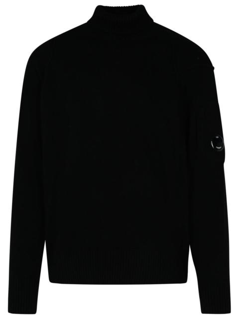 C.P. Company C.P. Company Black Wool Blend Turtleneck Sweater Man