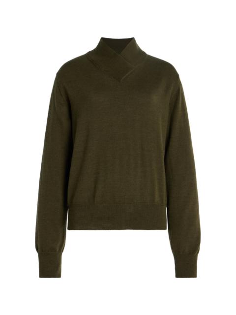 TOVE Detta Wool-Silk Sweater green