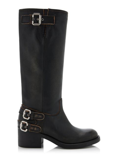 Chloé Dakota Leather Knee Boots black