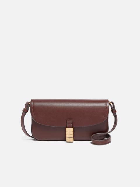 PINKO MEDIUM SADDLE FLAT LEATHER SHOULDER BAG