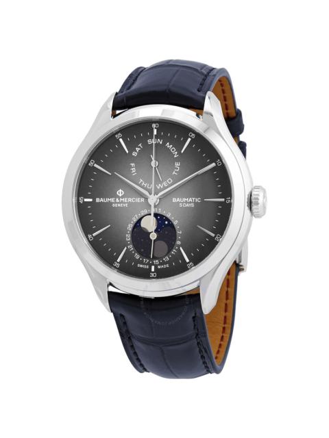 Other Designers Baume et Mercier Clifton Automatic Moon Phase Date Grey Dial Men's Watch 10548