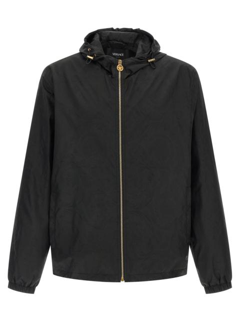 VERSACE Barocco Puffer Jackets Black