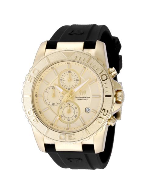 Other Designers Technomarine Sea Chronograph Quartz Gold Dial Men's Watch TM-725009