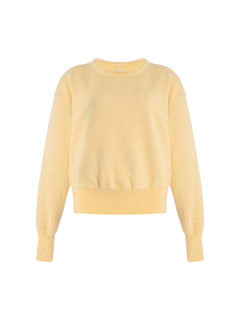 LES TIEN Britney Cotton Sweatshirt yellow
