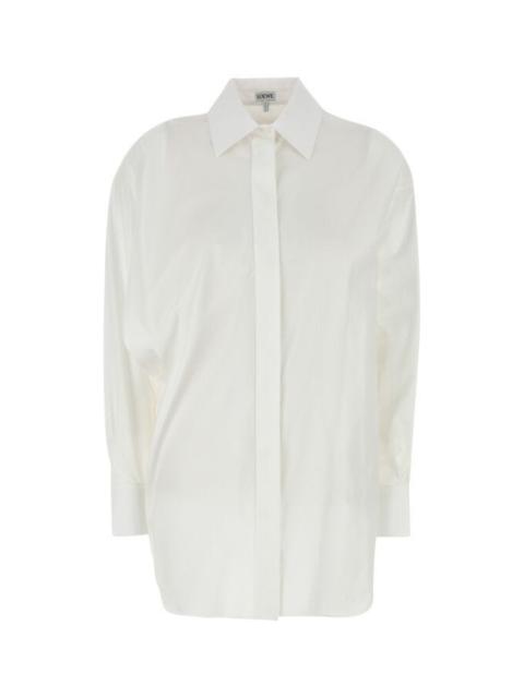 Loewe Women White Poplin Shirt