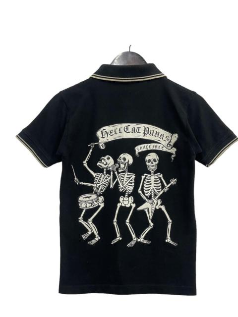 Other Designers Band Tees - Hell Cat Punk Tshirt Collar Japanese Brands Big Logo(ALTER)