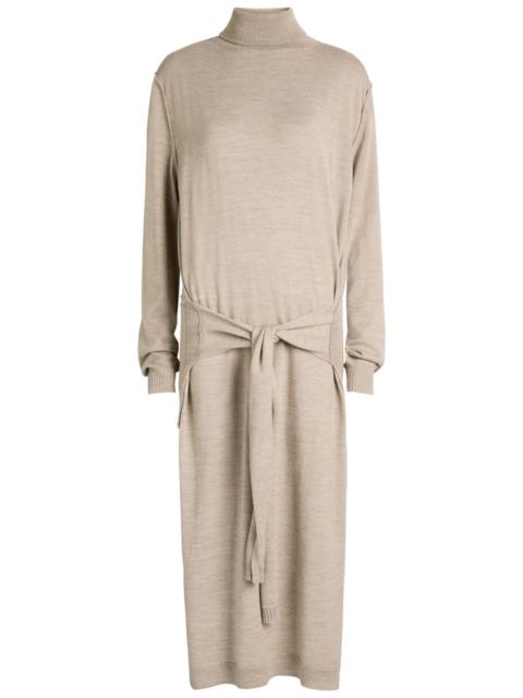 Lemaire Lemaire Trompe L'oeil Jumper-effect Knit Midi Dress