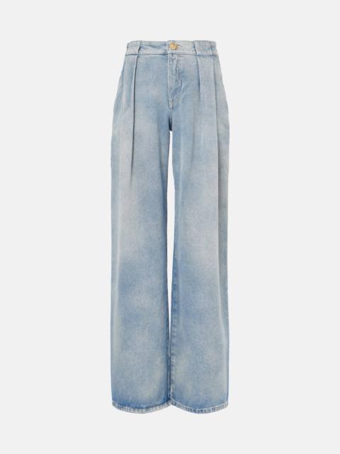 High-rise wide-leg jeans