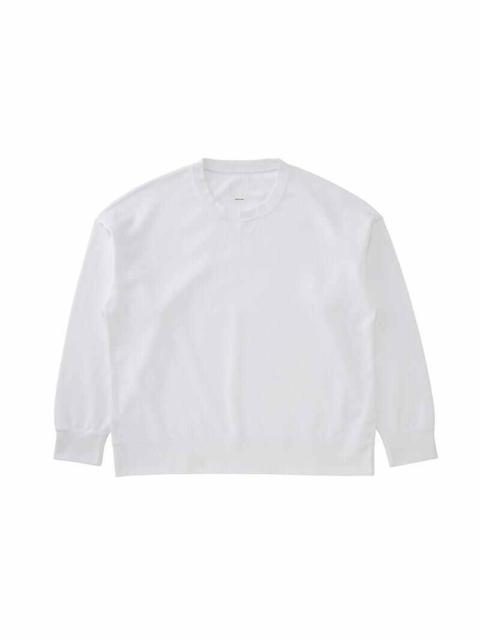 visvim ULTIMATE JUMBO SB SWEAT L/S WHITE