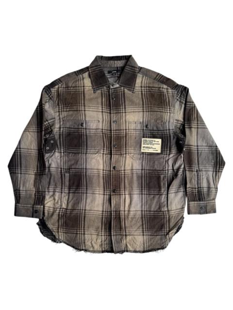Diesel VERY RARE VINTAGE SHIRT FLANNEL DIESEL DISTRESSED CHECKER