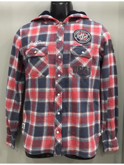 Other Designers Streetwear - BODY GLOVE CALIFORNIA BUTTON UP SHIRT WITH HOODIE