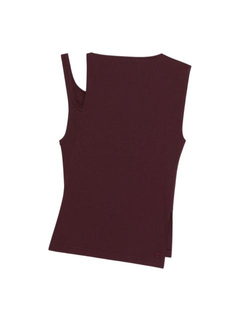 courrèges Transverse 90's Rib Top