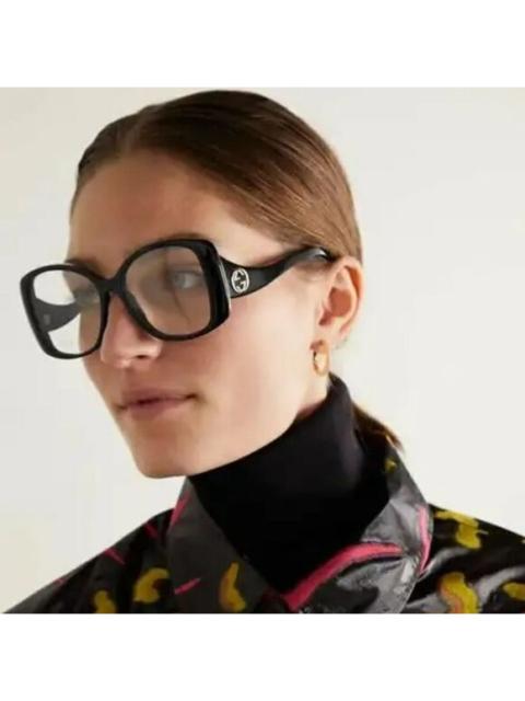GUCCI NEW Gucci GG1236O 001 Black Butterfly Women Eyeglasses