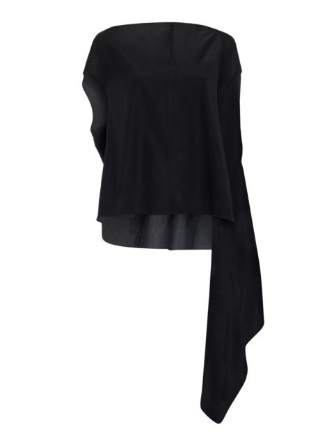 Proenza Schouler Ondine Stretch Silk Top black