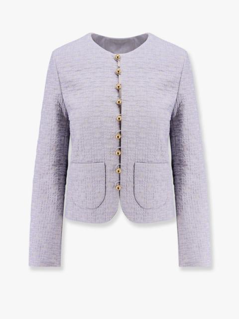 Celine Quilted Cotton Blazer With Triomphe Motif