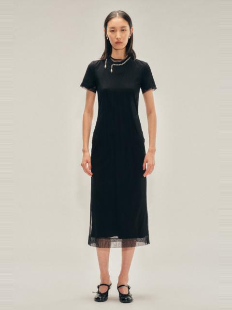 Simone Rocha Beaded Layered Liquid Dress